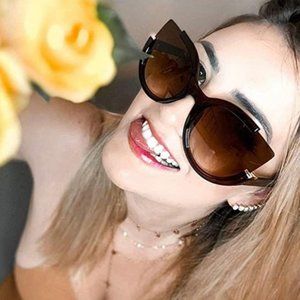 Oversized Cat Eye Sunglasses for Women